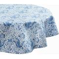 WILLIAM MORRIS Blue Compton 132cm Circular Acrylic/PVC Tablecloth