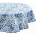 WILLIAM MORRIS Blue Compton 132cm Circular Acrylic/PVC Tablecloth