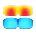 TERYDANBLE Compatible/Replacement Lenses for Oakley Straightlink with Red/Blue Color