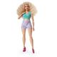 Barbie Looks Doll, Blonde Curly Hair, Color Block Outfit with Waist Cut-Out, Curvy Body Type, Style and Pose, Fashion Collectibles, HJW83