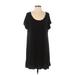 American Eagle Outfitters Casual Dress - Shift: Black Solid Dresses - Women's Size Small