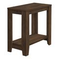 Red Barrel Studio® Accent Table, Side, End, Nightstand, Lamp, Living Room, Bedroom, Laminate, Walnut, Contemporary in Brown | Wayfair