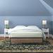 Zipcode Design™ Abigail Bed Wood & Metal/Metal in Gray | 10 H x 53.5 W x 74.5 D in | Wayfair 959626F99A5A491291FB6CFD1B8D7836