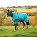 Amigo 1200D Bravo 12 Wug Turnout Blanket - 78 - Heavy (400g) - Storm Green/Aqua, Turquoise & Blue - Smartpak