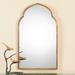 Kenitra 40" x 24" Moroccan Arch Top Gold Wall Mirror