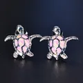 Boucles d'oreilles tortue de mer pour femmes boucles d'oreilles opale goujon moderne accessoires