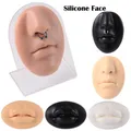 Modèle de visage en silicone pour la pratique du tatouage et de la perforation simulation de la