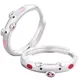 Bagues overrouge rose mignon pour hommes et femmes bague d'ouverture de couple bijoux créatifs