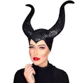 Chapeau en Cornes de Reine Noire pour Fille Cosplay Pièce de Sauna Costumes d'Halloween Coiffe