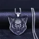 Collier en acier inoxydable avec yeux de sorcellerie collier occulte Baphomet bijoux de chat