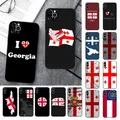 Étui de téléphone drapeau de la Géorgie pour iPhone 13 11 12 Pro XS MAX 8 7 6 6S Plus X 5