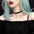 Collier Ras du Cou en Velours Noir pour Femme Punk Gothique Sexy Lune Bijoux ix Club