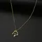 Colliers en acier inoxydable, cadeau de cheval pour les cavaliers, pendentif de contour mignon, chaîne pour femmes, bijoux pour filles, meilleur cadeau