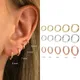 Boucles d'Oreilles en Or Minimal pour Homme et Femme Accessoire de Piercing Brcorporelle Petit