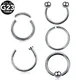 Piercings en Titane pour Oreilles et Helix Bijoux de Corps Labret Septum Antarctique Piercing