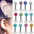 Boucles d'Oreilles Génératrices en Acier Clip exacjon Jules Boule Ferido Colorée Boule Epoxy CZ