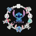 Bracelet en perles de dessin animé Disney pour femmes et enfants breloques en métal bracelet