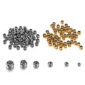 100/120 pièces 1.5 2 2.5 3 3.5 4mm perles d'espacement en acier inoxydable boule de positionnement