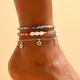 Boho-Bracelet de cheville en perles JOStar pendentif rinçage été breloque sandales pieds nus