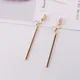 JIOFREE-Boucles d'oreilles à clip en métal pour femmes 2 couleurs style coréen sans trou