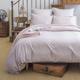 Housse de couette en satin de coton blanc 240x220