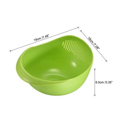 Food Colander Rice Filter Strainer Washing Basket Fruit Vegetable