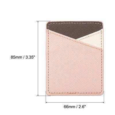 Cellphone Card Holder, Adhesive Stick Back Pocket Phone PU Leather