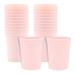 16oz Light Pink Plastic Stadium Cups for Birthday Party, Baby Shower (24 Pack)