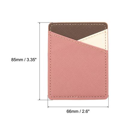 Cellphone Card Holder, Adhesive Stick Back Pocket Phone PU Leather