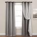 Lush Decor Grommet Sheer Panel Pair with Insulated Blackout Lining