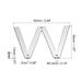 1.97 Inch Stainless Steel House Letter for Mailbox Address Door Sign - Silver Tone