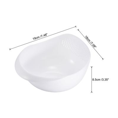 Food Colander Rice Filter Strainer Washing Basket Fruit Vegetable