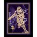 Black Minnesota Vikings 12'' x 16'' Framed Neon Player Print