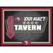 Black San Francisco 49ers 12'' x 16'' Personalized Framed Neon Tavern Print