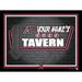 Black Arizona Diamondbacks 12'' x 16'' Personalized Framed Neon Tavern Print