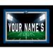 Black MTSU Blue Raiders 12'' x 16'' Personalized Framed Field Spotlight Print