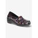 Wide Width Women's Laurie Slip On by Easy Street in Multi Patent (Size 9 1/2 W)