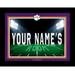 Black Clemson Tigers 12'' x 16'' Personalized Framed Field Spotlight Print