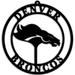 Black Denver Broncos 16'' Team Logo Cutout