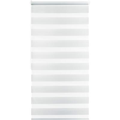 Doppelrollo GOOD LIFE "Alina 1" Gr. 7, weiß, B:120cm H:150cm, Polyester, Rollos, individuelle Lichtregulierung, unifarben, Montage mit Klemmträgern Image