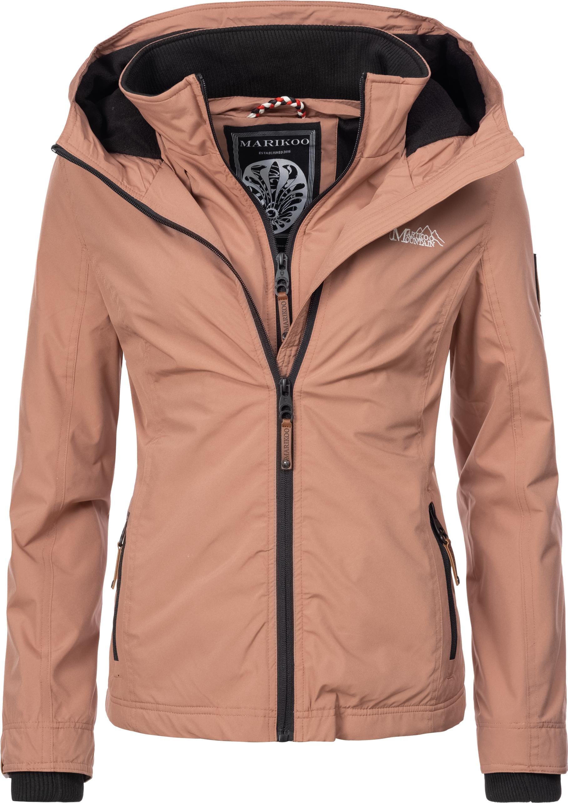 Outdoorjacke MARIKOO "Erdbeere", Damen, Gr. XS (34), braun (rostbraun), Oberstoff: 100% Polyester. Futter: 100% Polyester. Wattierung: 100% Polyester. Ärmelfutter: 100% Polyester, clean, tailliert hüftbedeckend, Ärmel ohne Ärmelschlitz... Image