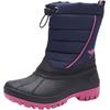 Winterstiefel KANGAROOS "K-Ben", Damen, Gr. 28, blau (navy, pink), Synthetik, Textil, sportlich, Schuhe, Snowboots, Winterboots, Winterschuhe, wasserabweisend