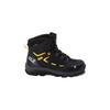 Wanderschuh JACK WOLFSKIN "VOJO TEXAPORE MID K", Gr. UK 11,5 - EU 30, Normalschaft, schwarz (schwarz, burlygelb), Hauptmaterial: Synthetic ; ;Second Material: Textile; Futter: Texapore Core ;Sole: Rubber / EVA; 100% Rubber/ EVA, Schuhe