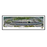 Ebern Designs Indianapolis Motor Speedway Panoramic Print Paper in Blue/Gray/Green | 13.75 H x 40.25 W in | Wayfair