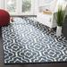 Blue/Navy 72 x 0.63 in Area Rug - Charlton Home® Brunswick Hand-tufted Wool Blue Navy/Ivory Area Rug Wool | 72 W x 0.63 D in | Wayfair