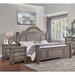 Darby Home Co Dannebrog Wood 3-Piece Eastern King Bedroom Set Metal in Brown/Gray | 65.25 H x 66.5 W x 93.25 D in | Wayfair