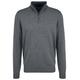 Fynch-hatton Troyer-Zip Herren steel, Gr. M, Baumwolle, Pullover