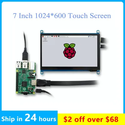 Écran Tactile Portable Ultra HD 1024x600 Panneau LCD TFT 7 Pouces Mini PC Moniteur HDMI USB