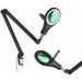 LED Magnifying Glass Desk Lamp with Swivel Arm - Each arm length: 16"