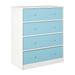 Ameriwood Home Mya Park Tall Dresser with 4 Fabric Bins